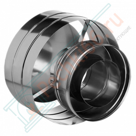 Дефлектор на трубу с изол (НЕРЖ-321/0,5-НЕРЖ-439/0,5) d-150/230 (Дымок-Lux)