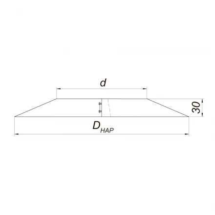 Накладка декоративная V50R (AISI-304/0,5) d-150/250 (Вулкан)