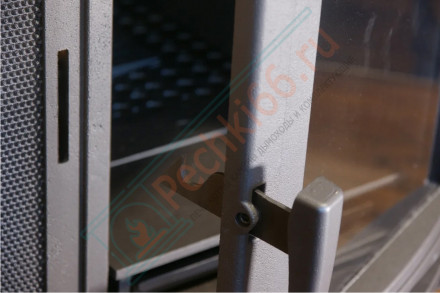 Банная печь Атмосфера L, в ламелях из натурального камня "Змеевик" наборный (ProMetall)