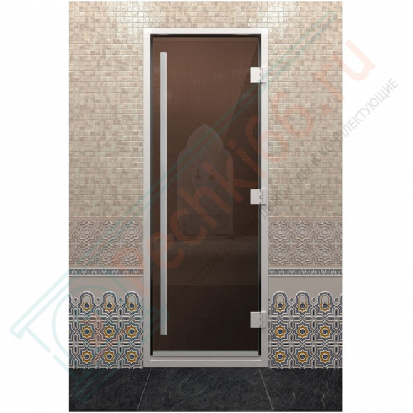 Стеклянная дверь DoorWood «Хамам Престиж Бронза» 200х70 см в Нижневартовске