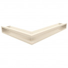 Каминная решетка угловая Luft 76,6X54,7X9 бежевая (Kratki) Каминная решетка угловая Luft 76,6X54,7X9 бежевая (Kratki)