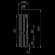 Дымоход с регистром Жадеит наборный, d-115, L=1000 мм (Feringer) в Нижневартовске
