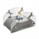 Биокамин Графский мост S, серебро (LuxFire) Биокамин Графский мост S, серебро (LuxFire)