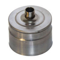 Заглушка с конденсатотводом (НЕРЖ-439/0,5) d-130 (УМК) Заглушка с конденсатотводом (НЕРЖ-439/0,5) d-130 (УМК)