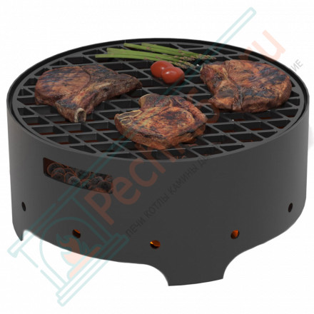 Мангал Дачник, с чугунной решеткой Стейк Ø 450 мм (Везувий)