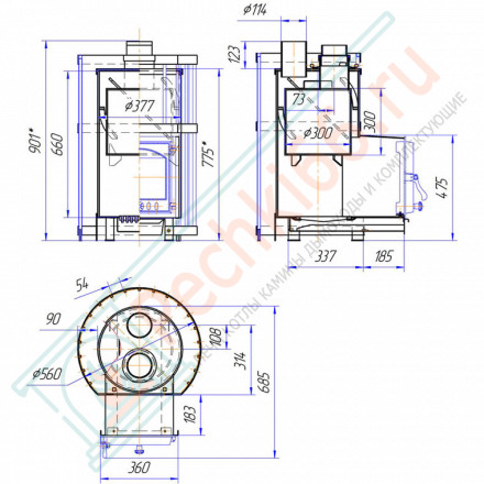 Печь для бани Услада 20С (Жара)