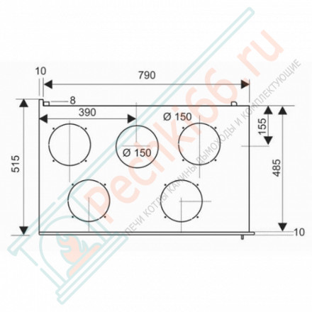 Каминная топка Neo 76 VL2 (Supra) 10 кВт