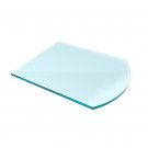 Стекло под печь камин SPK-1 сатин (белое) 1100х850х6 мм