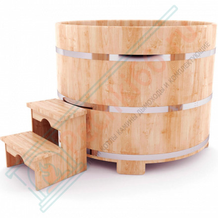 Купель кедровая круглая 120х120х100 (НКЗ)