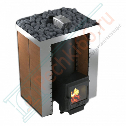 Печь с закрытой каменкой для бани Услада 20, под обкладку (Жара)