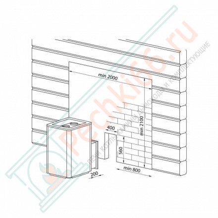 Банная печь Мидсумар 18 (Norsken) до 18 м3