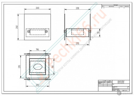 Настольный биокамин Rubicon, чёрный (ZeFire)