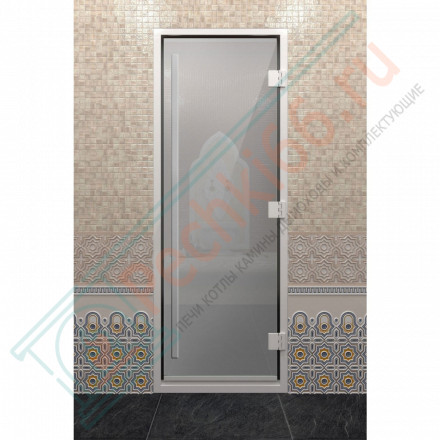 Стеклянная дверь DoorWood «Хамам Престиж Сатин» 1900х800 мм