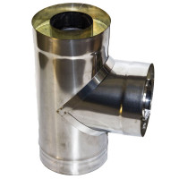 Сэндвич-тройник 90° (НЕРЖ-439/1,0-НЕРЖ-439/0,5) d-150/210 (УМК) Сэндвич-тройник 90° (НЕРЖ-439/1,0-НЕРЖ-439/0,5) d-150/210 (УМК)