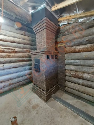 Печь для бани №06-ГТ 40 на газу (усиленная) (Тройка) до 24 м3