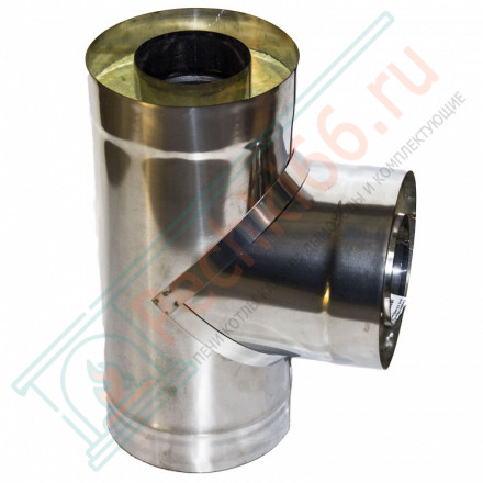 Сэндвич-тройник 90° (НЕРЖ-439/0,5-ОЦИНК/0,5) d-80/160 (УМК)