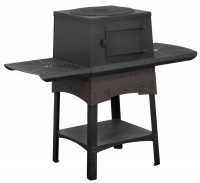 Печь под казан с чугунной плитой LUX (Сталь 3мм) (Сталь-Мастер)