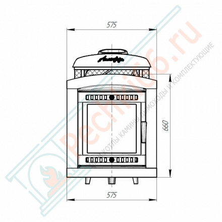 Печь банная «Атмосфера L КТТ» комбинированная жадеит наборный (ProMetall)