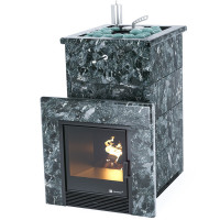 Печь для бани Сочи в пироксените с открытым верхом (ИзиСтим)