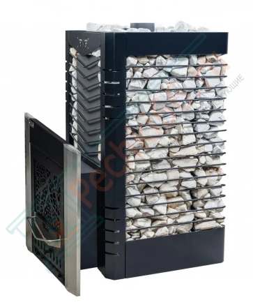 Печь для бани № 06-ГТ 60 на газу с сеткой для камней (усиленная) (Тройка) до 36 м3