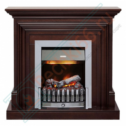 Электрический Каминокомплект Bradford - Темный дуб с очагом Danville Chrome FB2