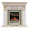 Электрокаминокомплект Dublin - Слоновая кость с патиной / Сланец крем с очагом Cavendish
