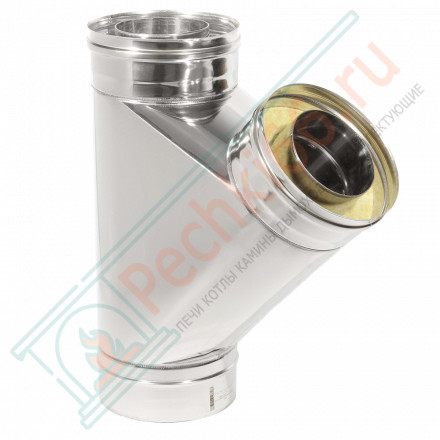 Тройник Термо TРТ(М)-Р 45° + 2 хомута (316-0.8/304-0.5) d-120/220 (ТиС Промо)