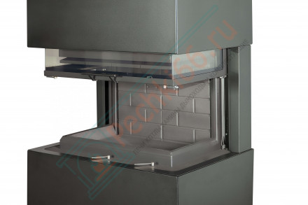 Камин Родос 800 графит черный шамот (ЭкоКамин)