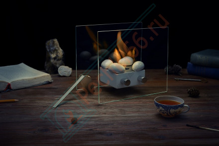 Биокамин София S, белый (LuxFire)