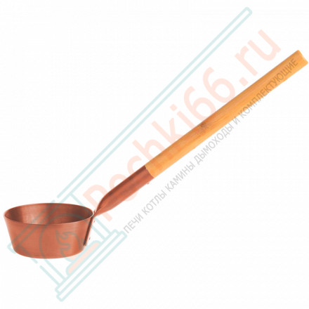 Черпак алюминиевый с бамбуковой ручкой для сауны Rento, медь (Tammer-Tukku)