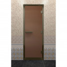 Дверь для хамама в бронзовом профиле, бронза матовая 210x80 (DoorWood) Дверь для хамама в бронзовом профиле, бронза матовая 210x80 (DoorWood)