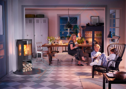 Печь-камин 556G:3 Style, верх талькомагнезит, цвет черный (Contura)