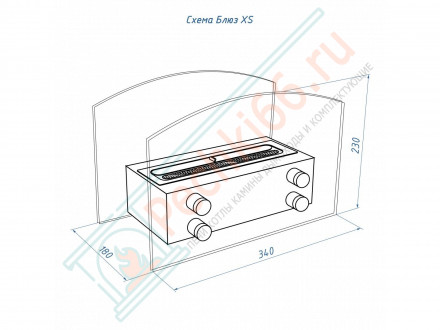 Биокамин настольный Блюз (LuxFire)