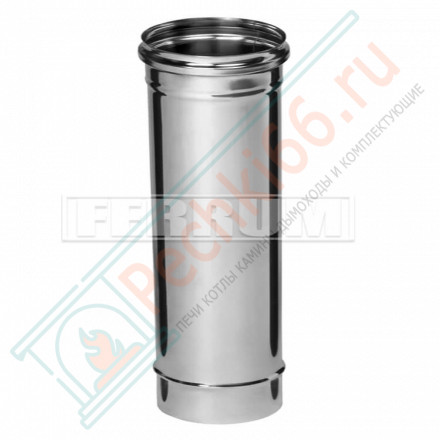 Дымоход L=0,5м (НЕРЖ-430/0,5) d-200 (Ferrum GS)