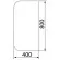 Притопочный лист VPL072-INBA, 400Х800мм, зеркальный (Вулкан) в Нижневартовске