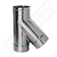Тройник 45° без изол (НЕРЖ-321/0,5) d-200 (Дымок-Lux)