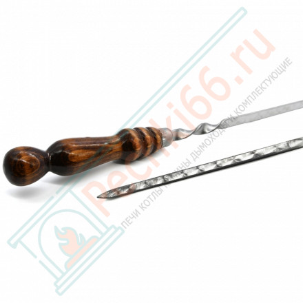 Комплект 6 шампуров из нерж. ст 3 мм. с д/р (550х12х3 мм)