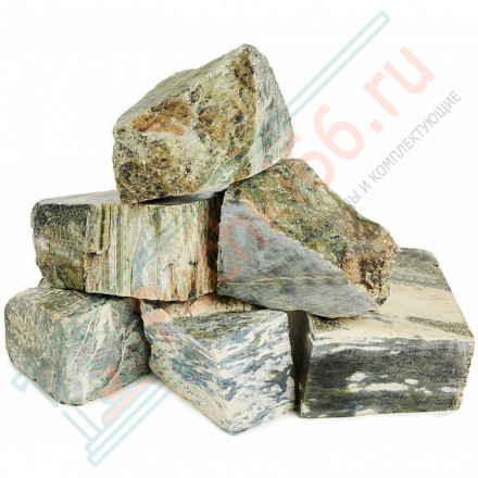 Камень для бани Нефрит колото-пиленый, ведро 10 кг (Россия)