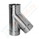 Тройник 45° без изол (НЕРЖ-321/0,5) d-300 (Дымок-Lux) Тройник 45° без изол (НЕРЖ-321/0,5) d-300 (Дымок-Lux)