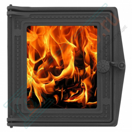 Дверка топочная ДТ-4С со стеклом окрашенная (Рубцовск-Литком)