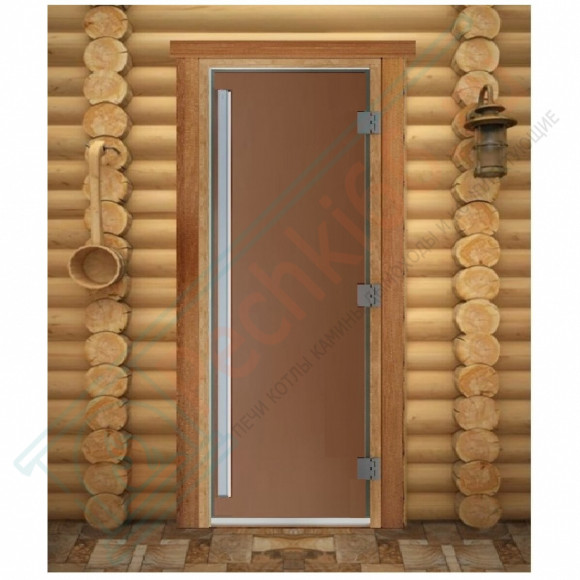 Дверь для бани и сауны Престиж бронза матовая, 2100х800 по коробке (DoorWood) в Нижневартовске