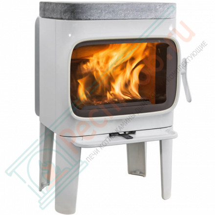 Чугунная печь-камин F 305 R LL WHE, стеатит (Jotul)