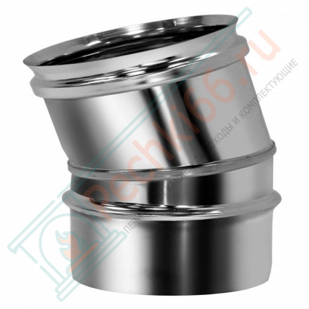Отвод одностенный 15° (AISI-321/0,5мм) d-150 (Вулкан)