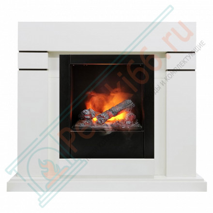 Каминокомплект Lindos - Алебастр с очагом Engine 56-400