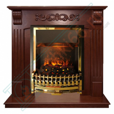 Электрический каминокомплект Sorrento угловой - Орех с очагом Flagstaff