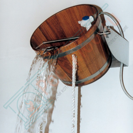 Обливное ведро Перевертыш 14,5 л, порода дерева камбала (Blumenberg)