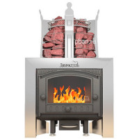 Банная печь Фредерика ПРОФИ с панорамным стеклом (Добросталь)