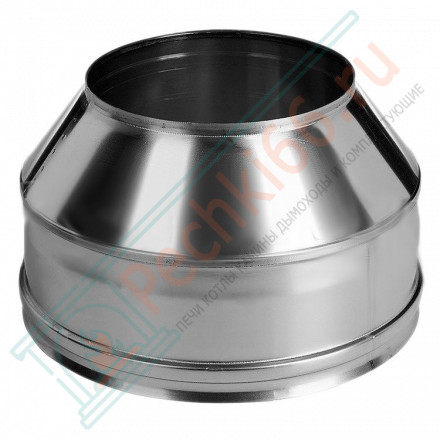 Конус на трубу с изол (НЕРЖ-321/0,5-НЕРЖ-439/0,5) d-200/280 (Дымок-Lux)