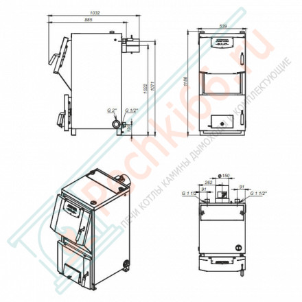 Комбинированный котел Bulat-28 (Zota) 28 кВт