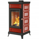 Печь-камин Майолика, красная (Астов) Печь-камин Майолика, красная (Астов)